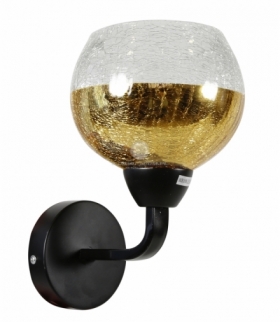 CROMINA GOLD LAMPA KINKIET 1X60W E27 CZARNY Candellux 21-57242