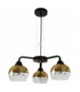 CROMINA GOLD LAMPA WISZĄCA 3X60W E27 CZARNY Candellux 33-57259