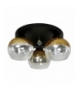 CROMINA GOLD LAMPA SUFITOWA PLAFON OKRĄGŁY 3X60W E27 CZARNY Candellux 98-57280