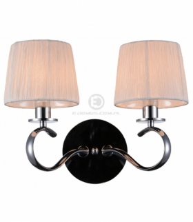 CLARA LAMPA KINKIET 2X40W E14 CHROM / BIAŁY Candellux 22-21564