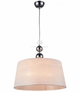 CLARA LAMPA WISZĄCA 45 1X60W E27 CHROM / BIAŁY Candellux 31-21601