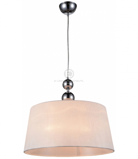CLARA LAMPA WISZĄCA 45 1X60W E27 CHROM / BIAŁY Candellux 31-21601