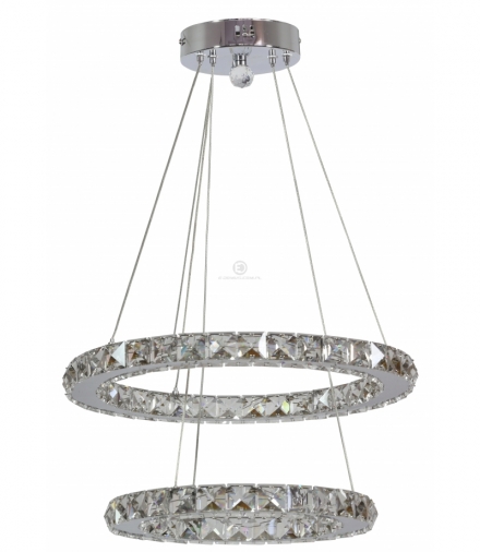 LORDS LAMPA WISZĄCA 42 OKRĄGŁY PODWÓJNY 24W LED CHROM Candellux 31-32515