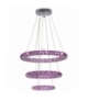 LORDS LAMPA WISZĄCA 50 OKRĄGŁY POTRÓJNY 48W LED RGB CHROM Z PILOTEM Candellux 33-63090
