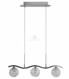 STARLET LAMPA WISZĄCA 3X40W G9 CHROM/TRANSPARENT Candellux 33-85743