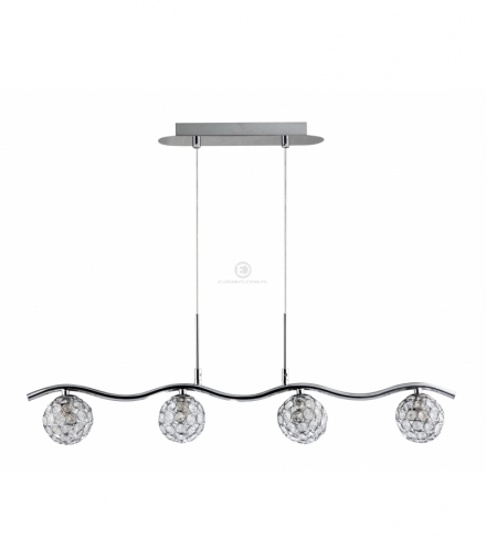 STARLET LAMPA WISZĄCA 4X40W G9 CHROM/TRANSPARENT Candellux 34-85750