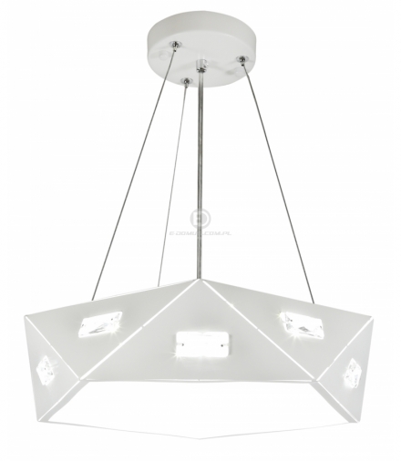 NEMEZIS LAMPA WISZĄCA PIĘCIOKATNY 42 24W LED 4000K BIAŁY Candellux 31-64875