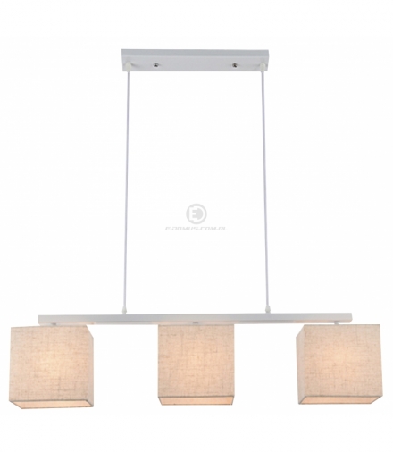 BOHO LAMPA WISZĄCA 3X40W E27 BIAŁY ABAŻ. LEN Candellux 33-58355