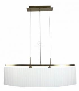 BERG LAMPA WISZĄCA 2X40W E14 PATYNA ABAŻUR BIAŁY Candellux 32-45171