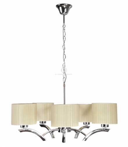 DRAGA LAMPA WISZĄCA 5X60W E27 KREMOWY Candellux 35-04222