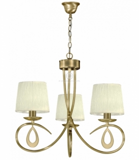 ARNIKA LAMPA WISZĄCA 3X40W E14 PATYNA / KREM Candellux 33-21670