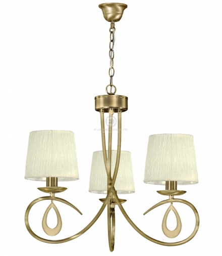 ARNIKA LAMPA WISZĄCA 3X40W E14 PATYNA / KREM Candellux 33-21670