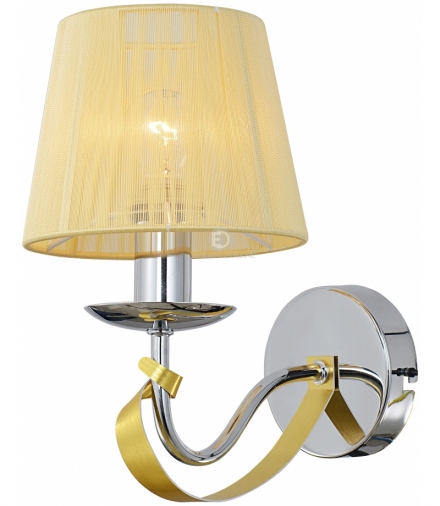 DIVA LAMPA KINKIET 1X40W E14 CHROM/ZŁOTY Candellux 21-55040
