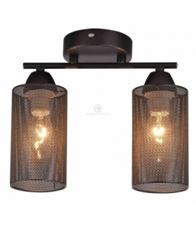 INDIRA LAMPA SUFITOWA 2X40W E14 CZARNY Candellux 32-58638