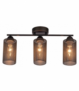 INDIRA LAMPA SUFITOWA LISTWA 3X40W E14 CZARNY Candellux 33-58621