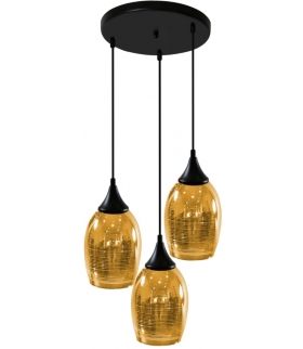 MARINA LAMPA WISZĄCA TALERZ 3X60W E27 ZŁOTY Candellux 33-58010