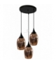 MARINA LAMPA WISZĄCA TALERZ 3X60W E27 MIEDZIANY Candellux 33-51608
