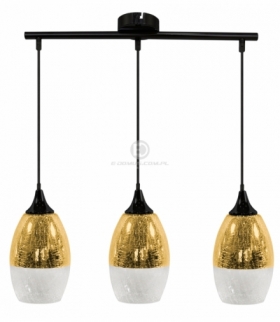 CELIA LAMPA WISZĄCA 3X60W E27 ZŁOTY Candellux 33-57327