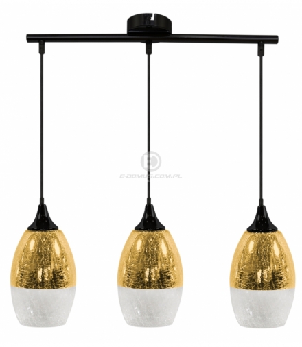 CELIA LAMPA WISZĄCA 3X60W E27 ZŁOTY Candellux 33-57327