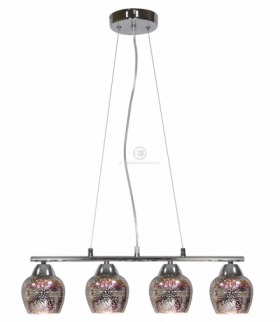 SIRIUS LAMPA WISZĄCA 4X60W E27 CHROM 3D Candellux 34-59628