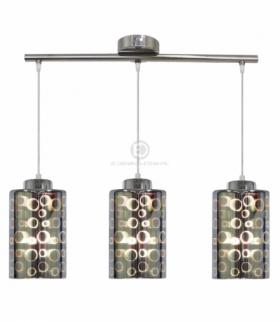 NOCTURNO LAMPA WISZĄCA 3X40W E27 CHROM Candellux 33-57709