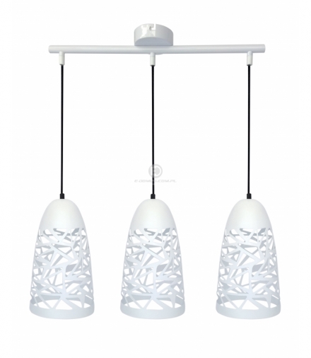 SABRIN LAMPA WISZĄCA 3X60W E27 BIAŁY Candellux 33-54876