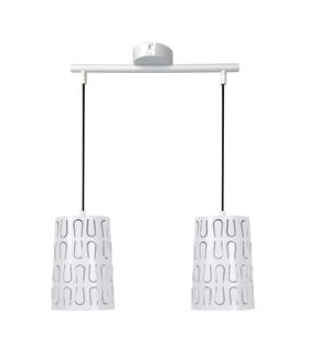 VISTA LAMPA WISZĄCA 2X60W E27 BIAŁY Candellux 32-64271