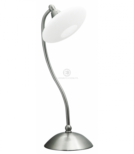 ELISA LAMPA 1X40W G9 SATYNA-NIKIEL+BIAŁE SZKŁO PROMOCJA Candellux 41-06045