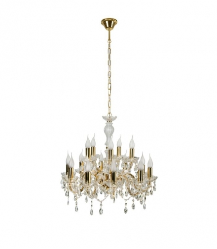 MARIA TERESA LAMPA WISZĄCA 15X40W E14 ZŁOTY Candellux 30-95810