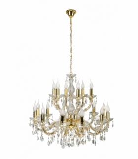 MARIA TERESA LAMPA WISZĄCA 18X40W E14 ZŁOTY Candellux 30-94615