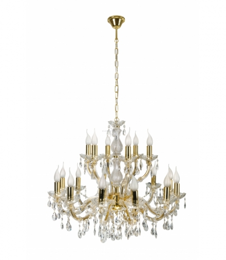 MARIA TERESA LAMPA WISZĄCA 18X40W E14 ZŁOTY Candellux 30-94615
