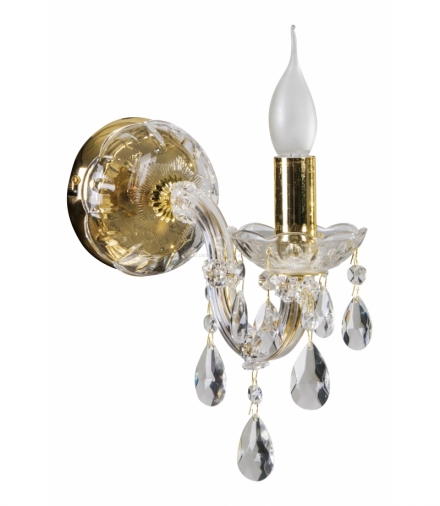 MARIA TERESA LAMPA KINKIET 1X40W E14 ZŁOTY Candellux 21-95742