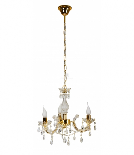 MARIA TERESA LAMPA WISZĄCA 3X40W E14 ZŁOTY Candellux 33-94639