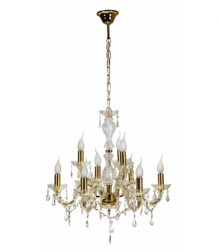 MARIA TERESA LAMPA WISZĄCA 9X40W E14 ZŁOTY Candellux 39-95841