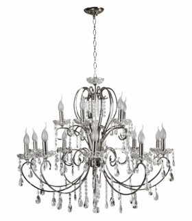 AURORA LAMPA WISZĄCA 10+5X40W E14 CHROM Candellux 30-97586