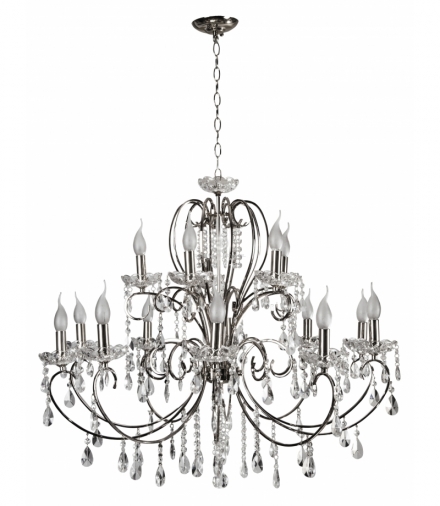 AURORA LAMPA WISZĄCA 10+5X40W E14 CHROM Candellux 30-97586