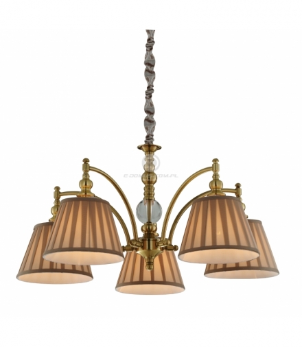 AUSTIN LAMPA WISZĄCA 5X40W E14 PATYNA Candellux 35-13859