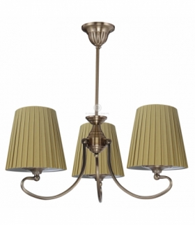 MOZART LAMPA WISZĄCA 3X60W E27 PATYNOWA MIEDŹ MIODOWY Candellux 33-33970