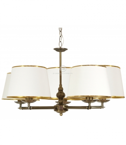 GRAND LAMPA WISZĄCA 5X40W E14 PATYNA Candellux 35-99429