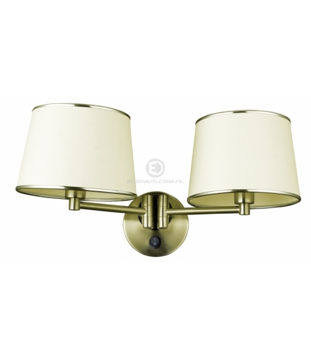 IBIS LAMPA KINKIET 2X40W E14 PATYNA Candellux 22-01309