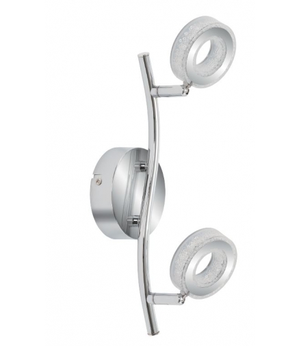 VINOLA LAMPA SUFITOWA LISTWA 2X5W LED CHROM 3000K Candellux 92-65605