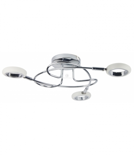 AURELION LAMPA SUFITOWA PLAFON 3X4W LED CHROM 3000K Candellux 98-65582
