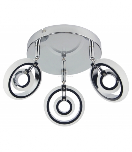 CELT LAMPA SUFITOWA PLAFON 3X6W LED CHROM 3000K Candellux 98-62024