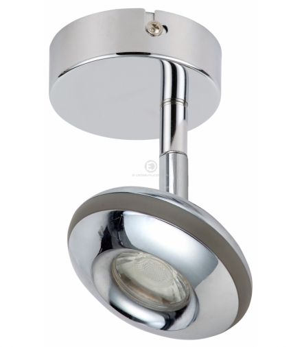 SKIPPER LAMPA KINKIET 1X6W LED COB GŁÓWKA OKRĄGŁA 1E Z PRZEGUBEM KD SYSTEM CHROM Candellux 91-67494