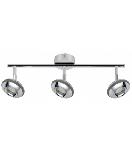 SKIPPER LAMPA SUFITOWA LISTWA 3X6W LED COB GŁÓWKA OKRĄGŁA 1E Z PRZEGUBEM KD SYSTEM CHROM Candellux 93-67623