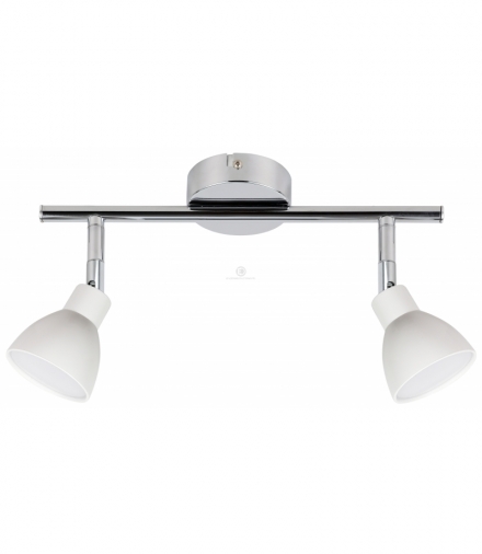 ROY LAMPA SUFITOWA LISTWA 2X5W LED COB GŁÓWKA OKRĄGŁA 1E Z PRZEGUBEM KD SYSTEM BIAŁY Candellux 92-67555