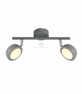 MILD LAMPA SUFITOWA LISTWA 2X6W LED SZARY 3000K Candellux 92-66749