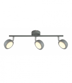 MILD LAMPA SUFITOWA LISTWA 3X6W LED SZARY 3000K Candellux 93-66541