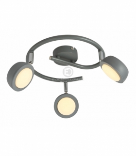 MILD LAMPA SUFITOWA SPIRALA 3X6W LED SZARY 3000K Candellux 98-66558