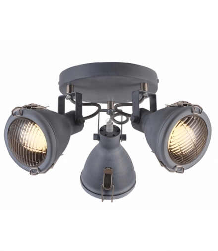 CRODO LAMPA SUFITOWA PLAFON 3X40W E14 SZARY Candellux 98-71132
